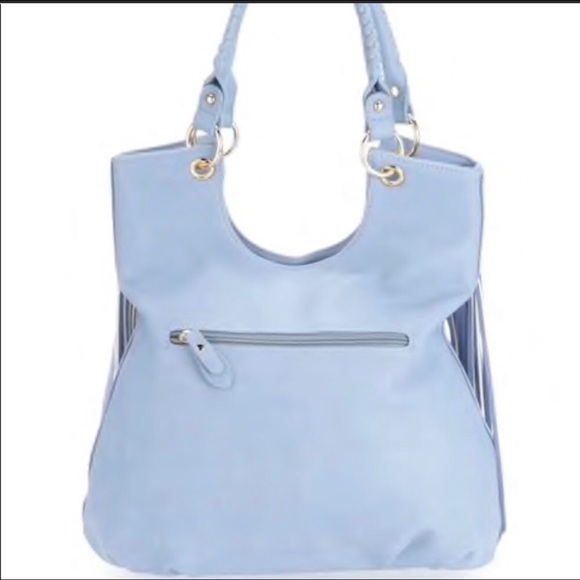 đź’™Sasha Vieta Aqua Vegan Leather Fringe Bag - Picture 2 of 16